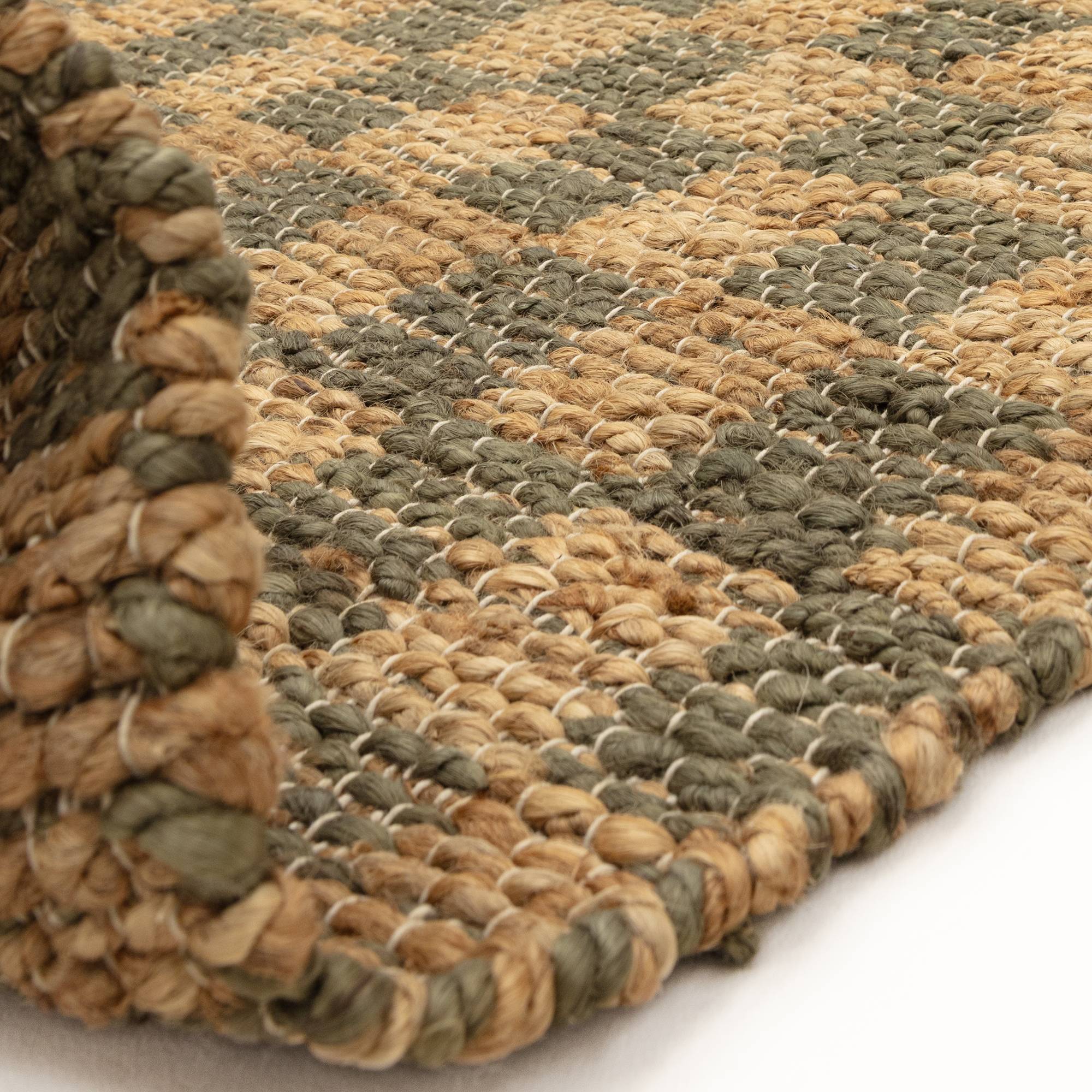 Vloerkleed Naturi Olive Green