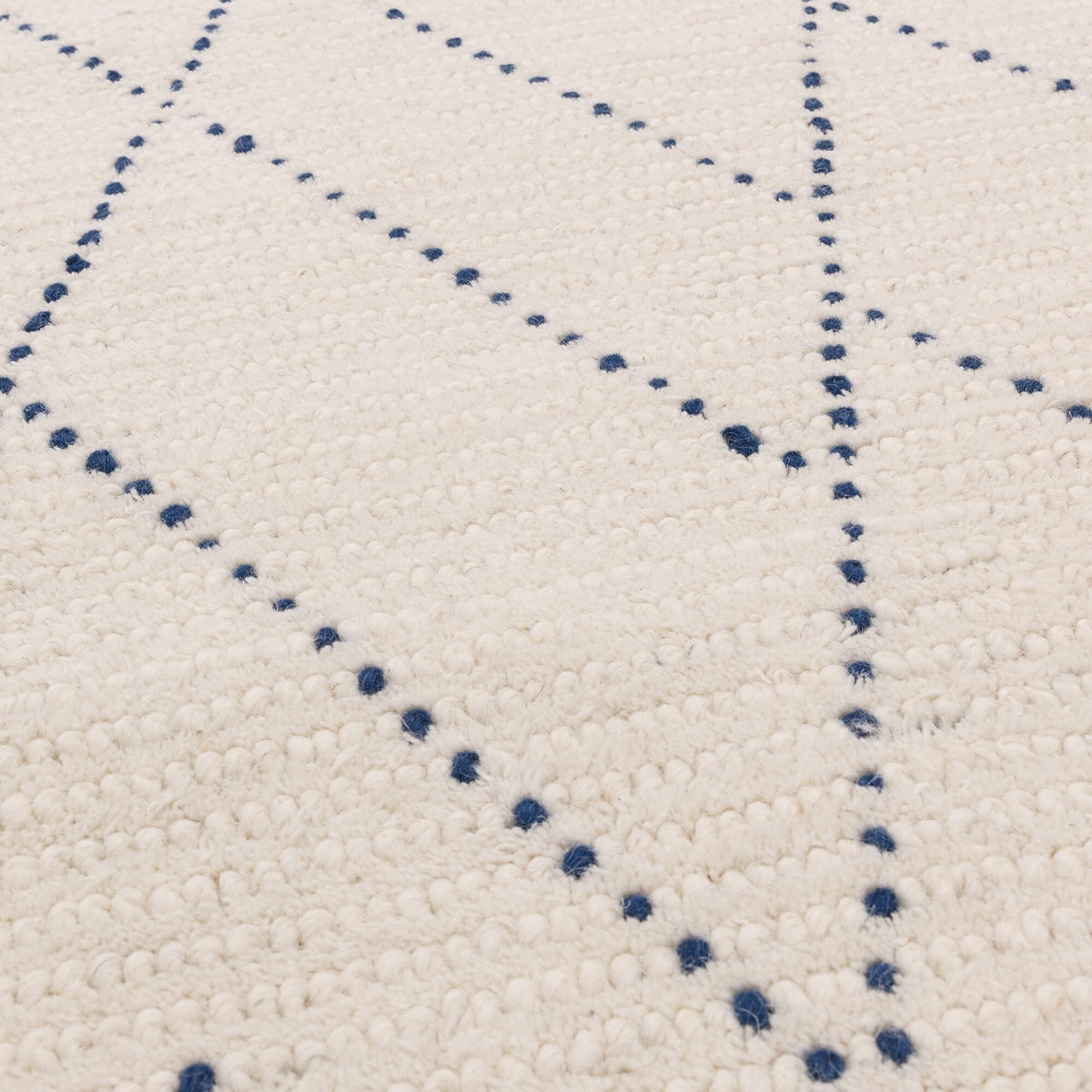 Vloerkleed Rugestiq Nepal crème blauw lijnen – foto 6