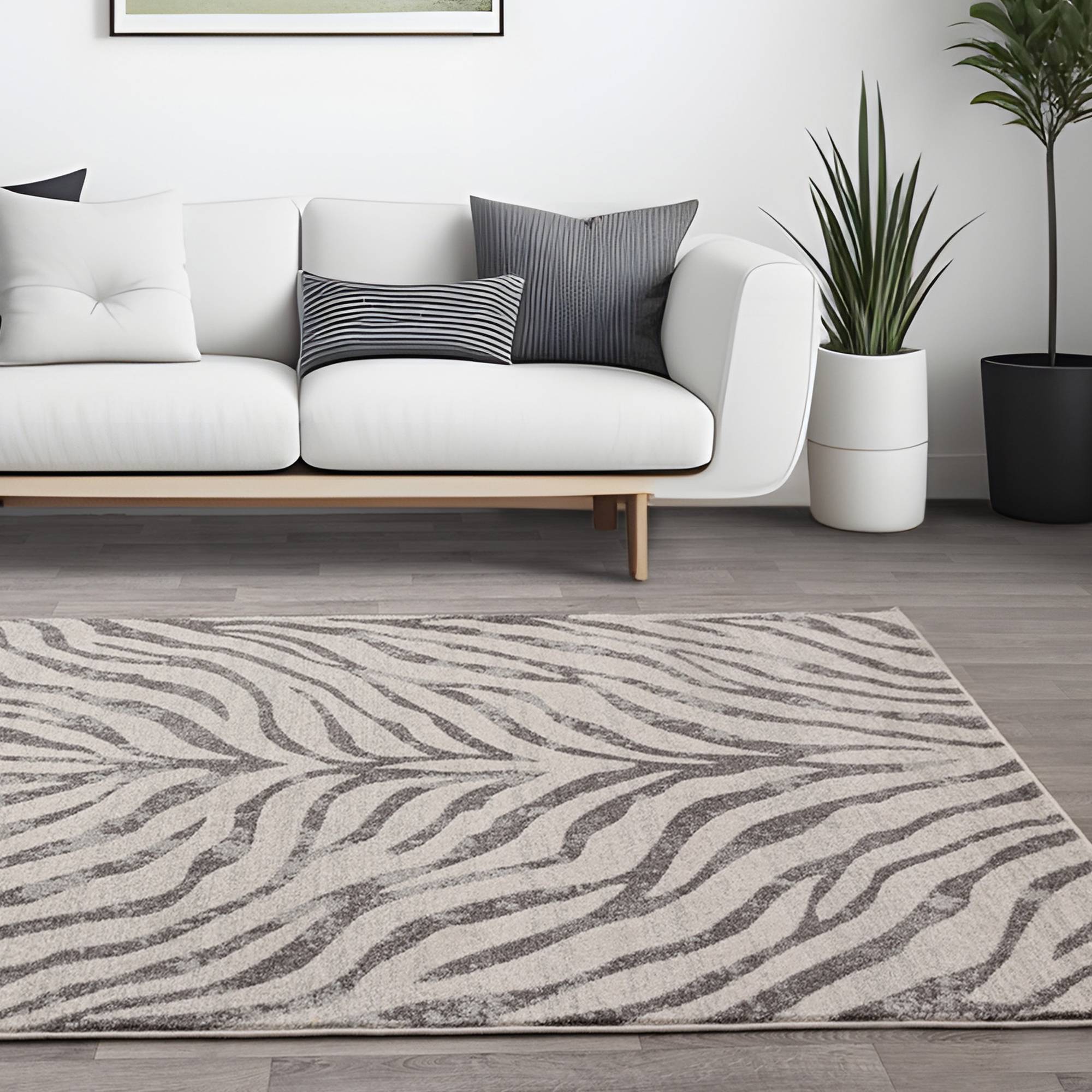 Vloerkleed Nova Zebra Grey NV27