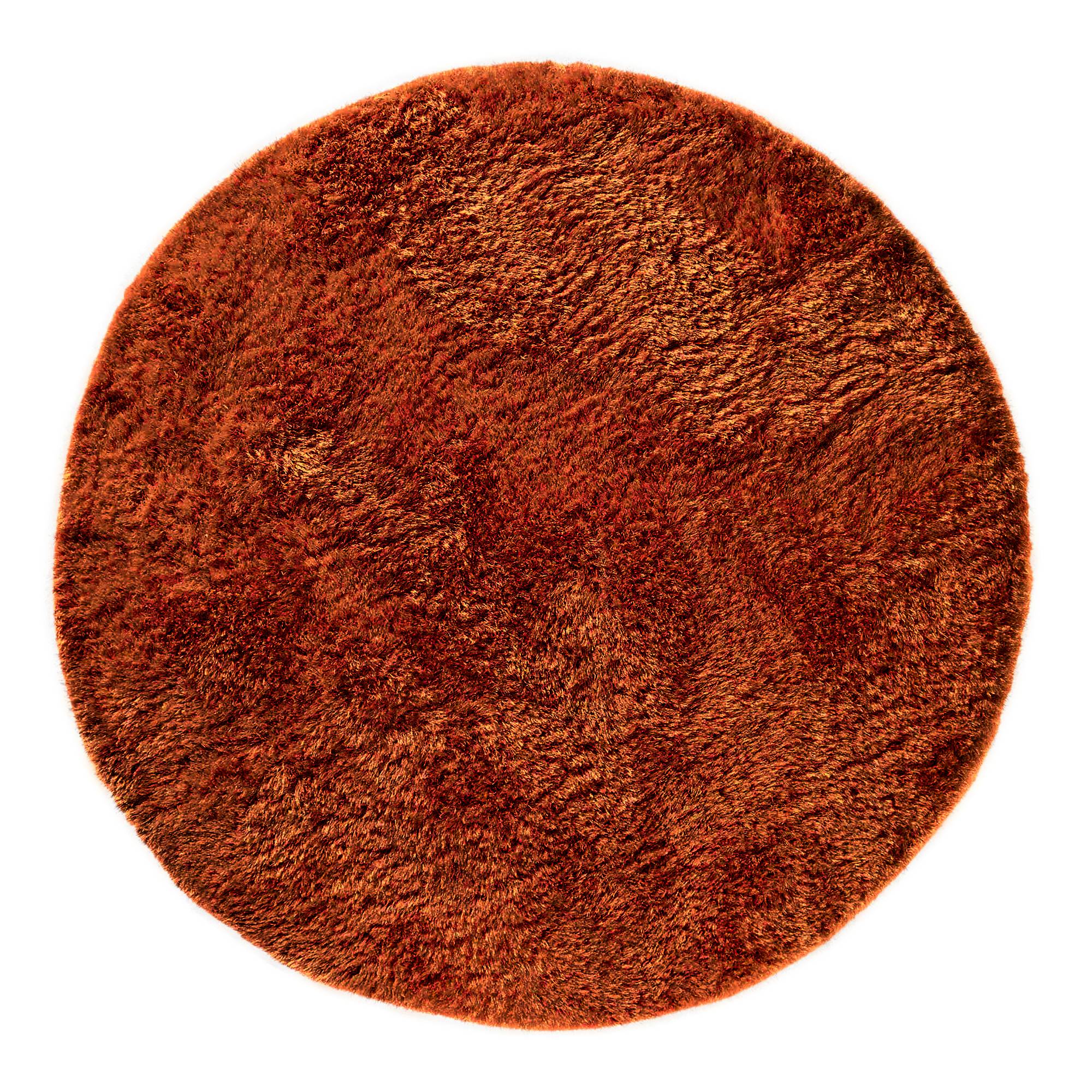 Vloerkleed Plush Circle Rust (Circle)