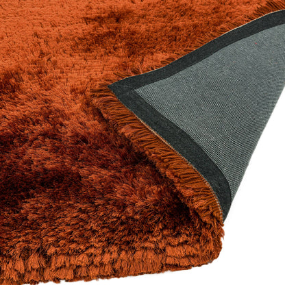 Vloerkleed Plush Circle Rust (Circle)