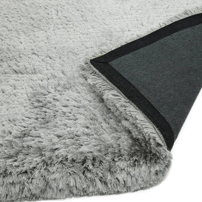 Vloerkleed Plush Circle Silver (Circle)