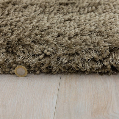 Vloerkleed Plush Circle Taupe (Circle)