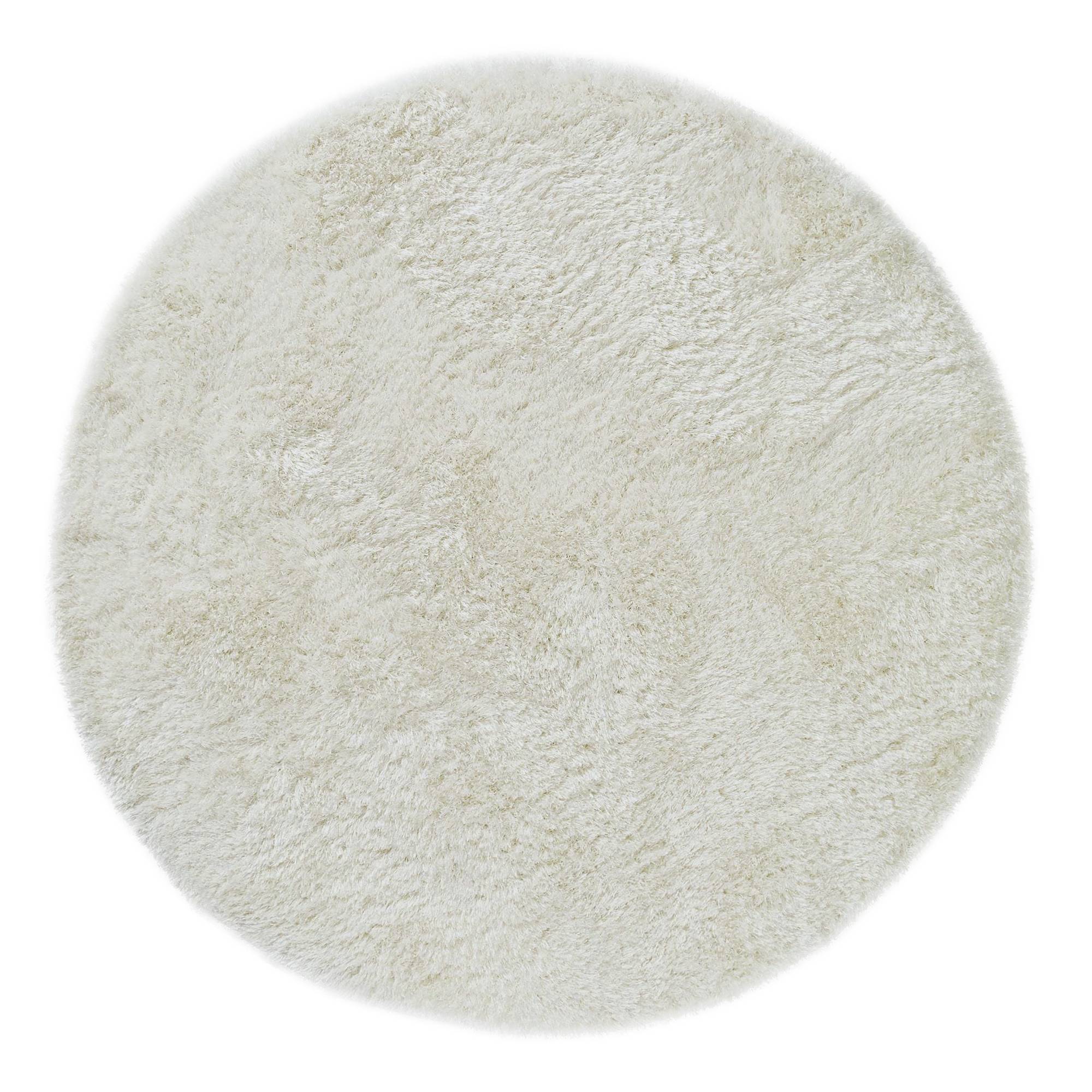 Vloerkleed Plush Circle White (Circle)