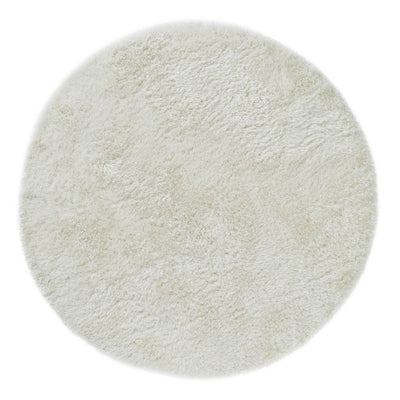 Vloerkleed Plush Circle White (Circle)