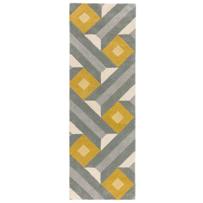 Vloerkleed Reef Runner RF01 Motif Ochre Grey