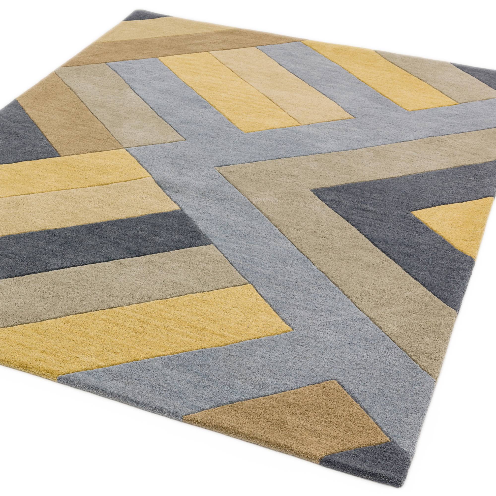 Vloerkleed Reef Runner RF02 Big Zig Ochre Grey