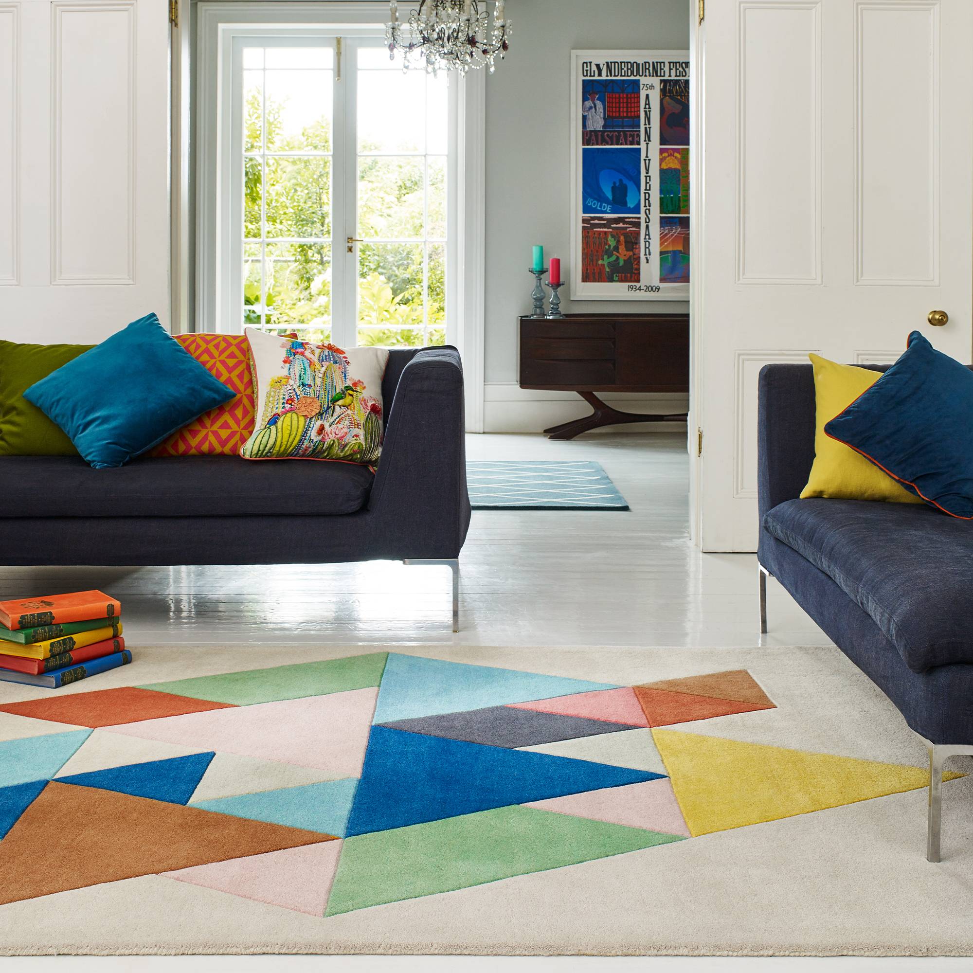 Vloerkleed Reef RF18 Triangle Multi
