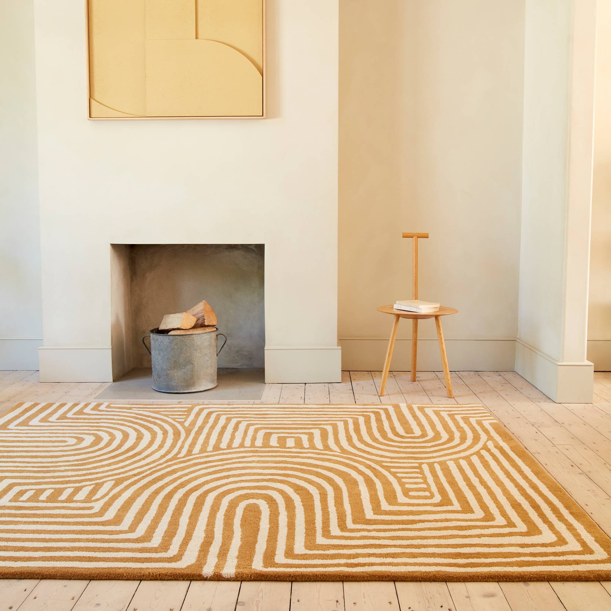 Vloerkleed Reef RF28 Curve Ochre