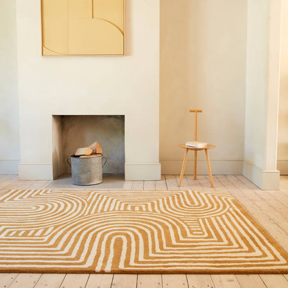 Vloerkleed Reef RF28 Curve Ochre