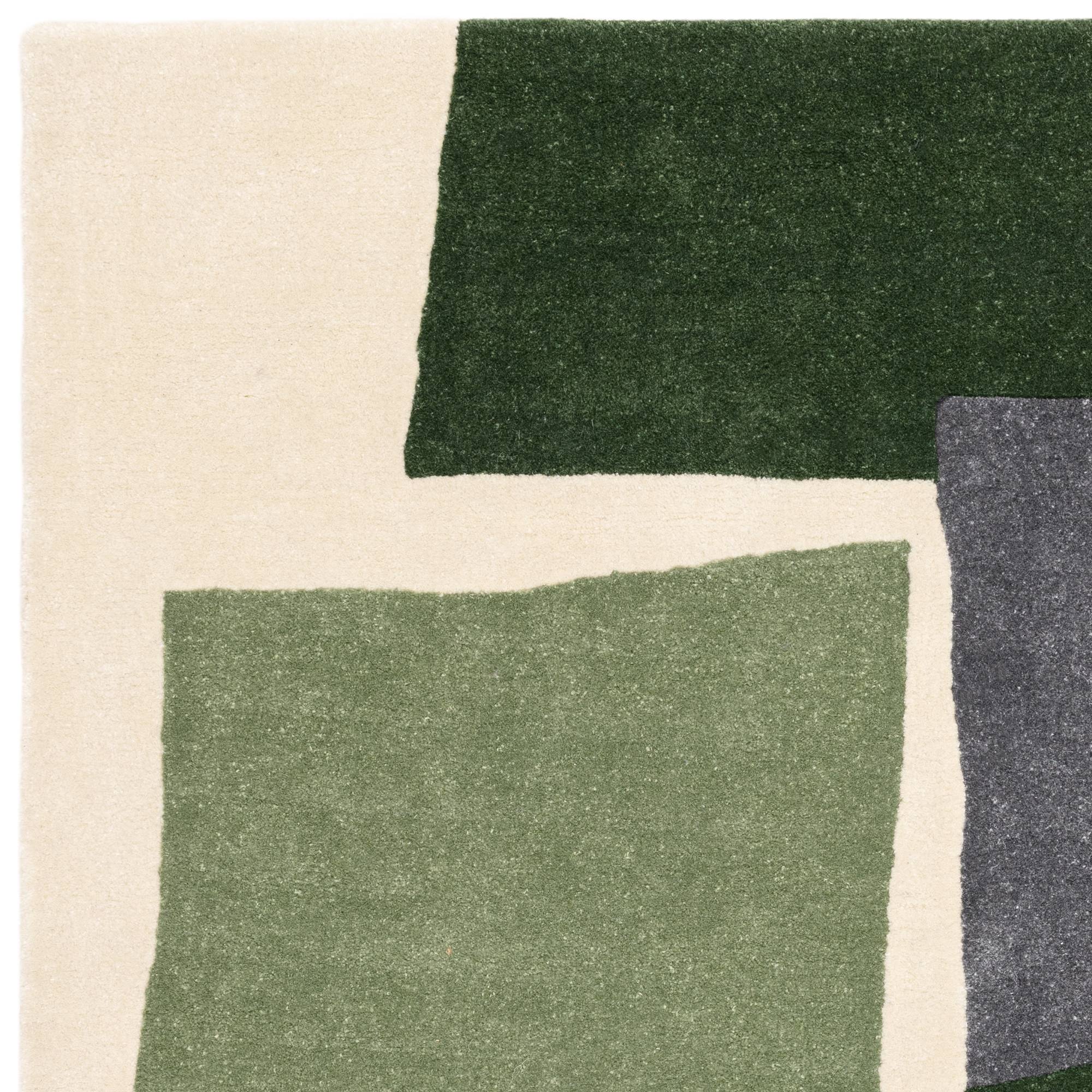 Vloerkleed Romy 12 Papercut Green GRS