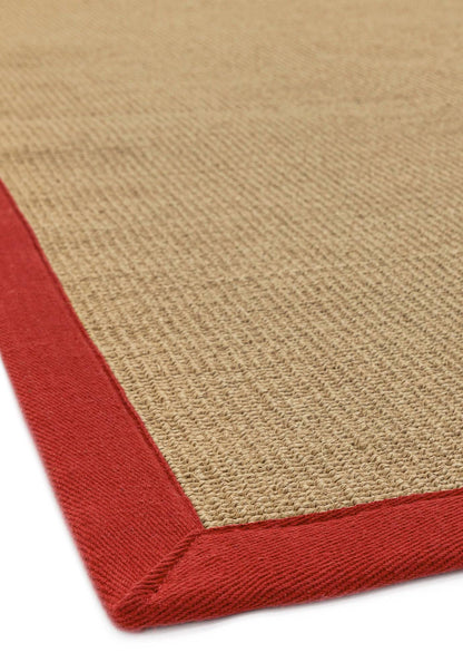 Vloerkleed Sisal Linen/Red