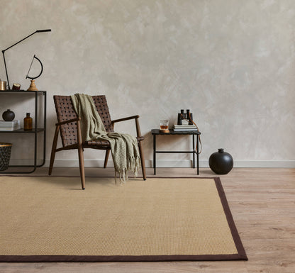 Vloerkleed Sisal Black/Black