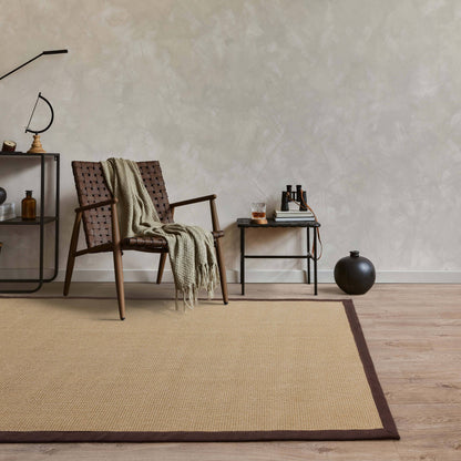 Vloerkleed Sisal Linen/Chocolate