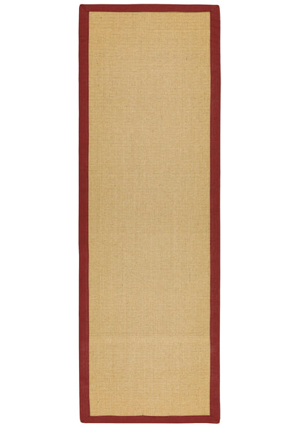 Vloerkleed Sisal Linen/Red
