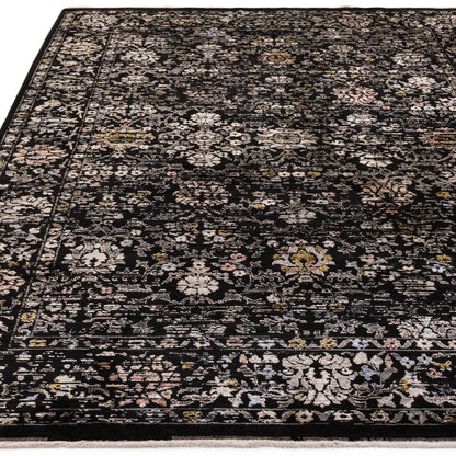 Vloerkleed Sovereign Black Vintage Floral
