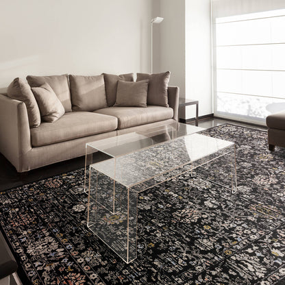 Vloerkleed Sovereign Black Vintage Floral