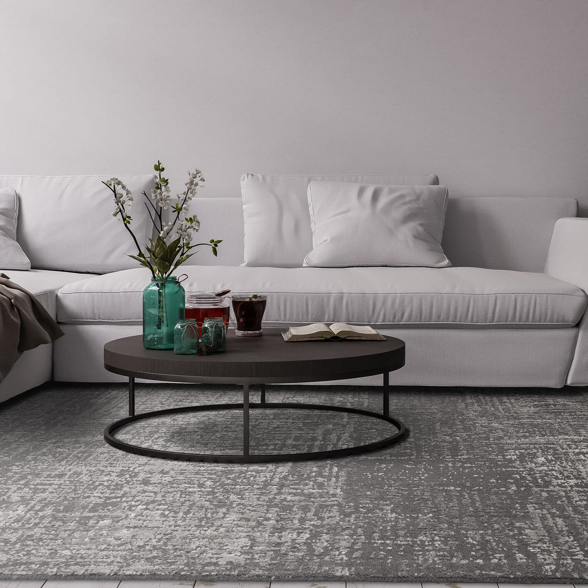 Vloerkleed Rugestiq Torino antraciet – foto 2
