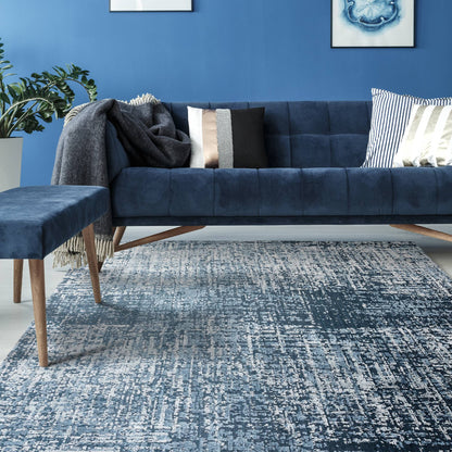 Vloerkleed Torino Petro Blue