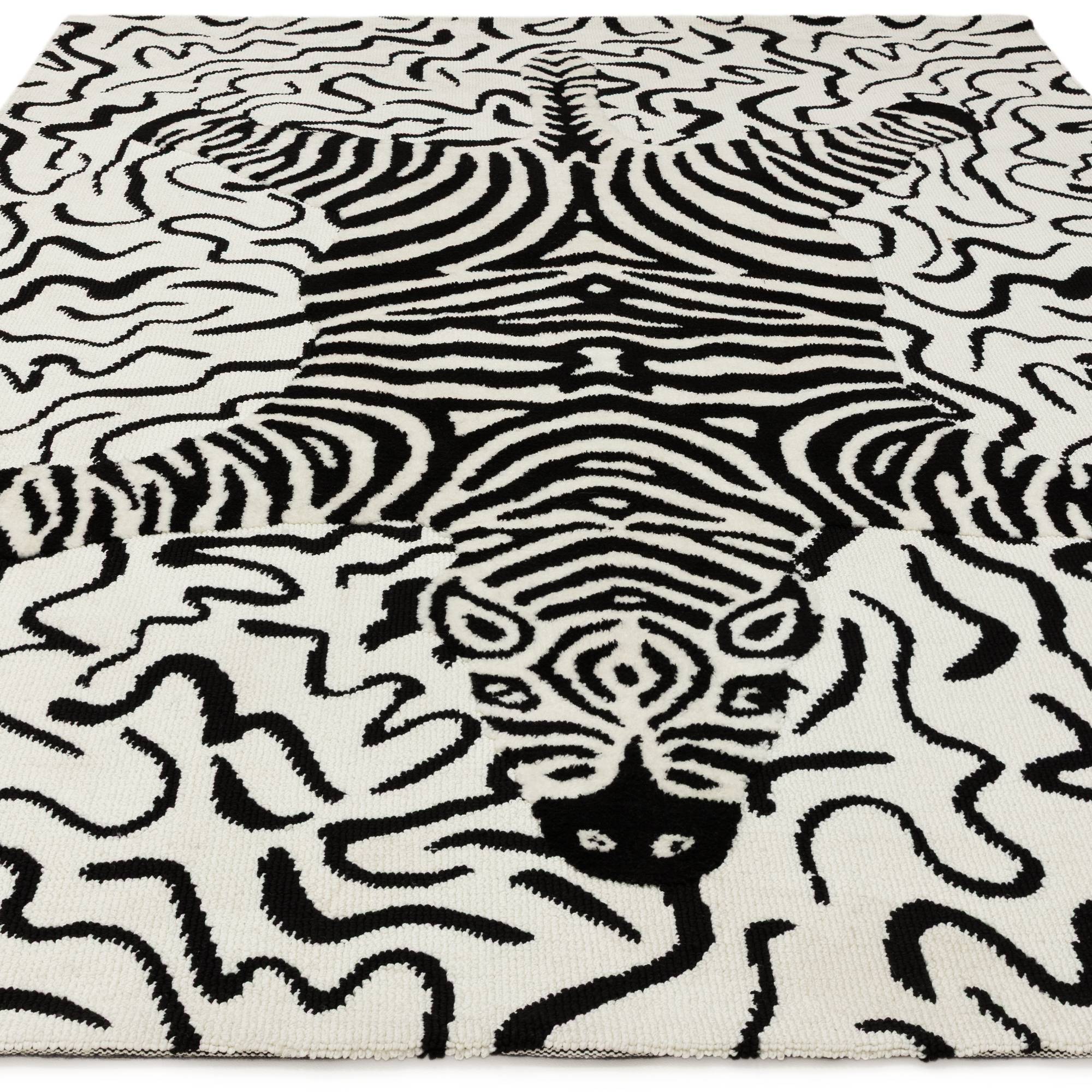Vloerkleed Wilder Zebra Mono