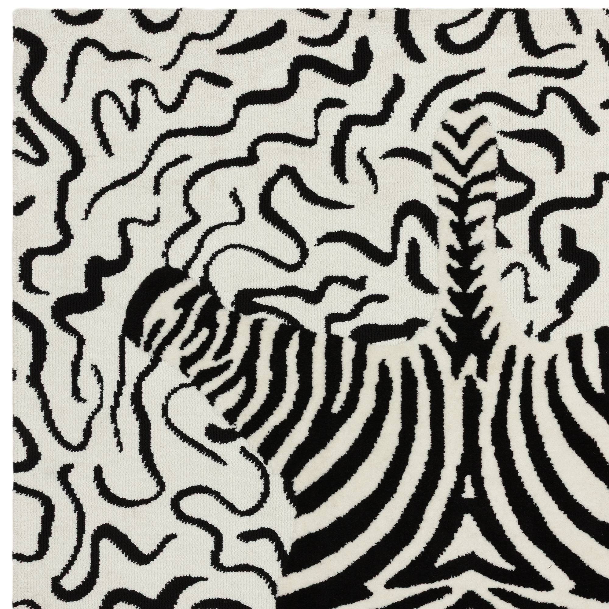 Vloerkleed Wilder Zebra Mono