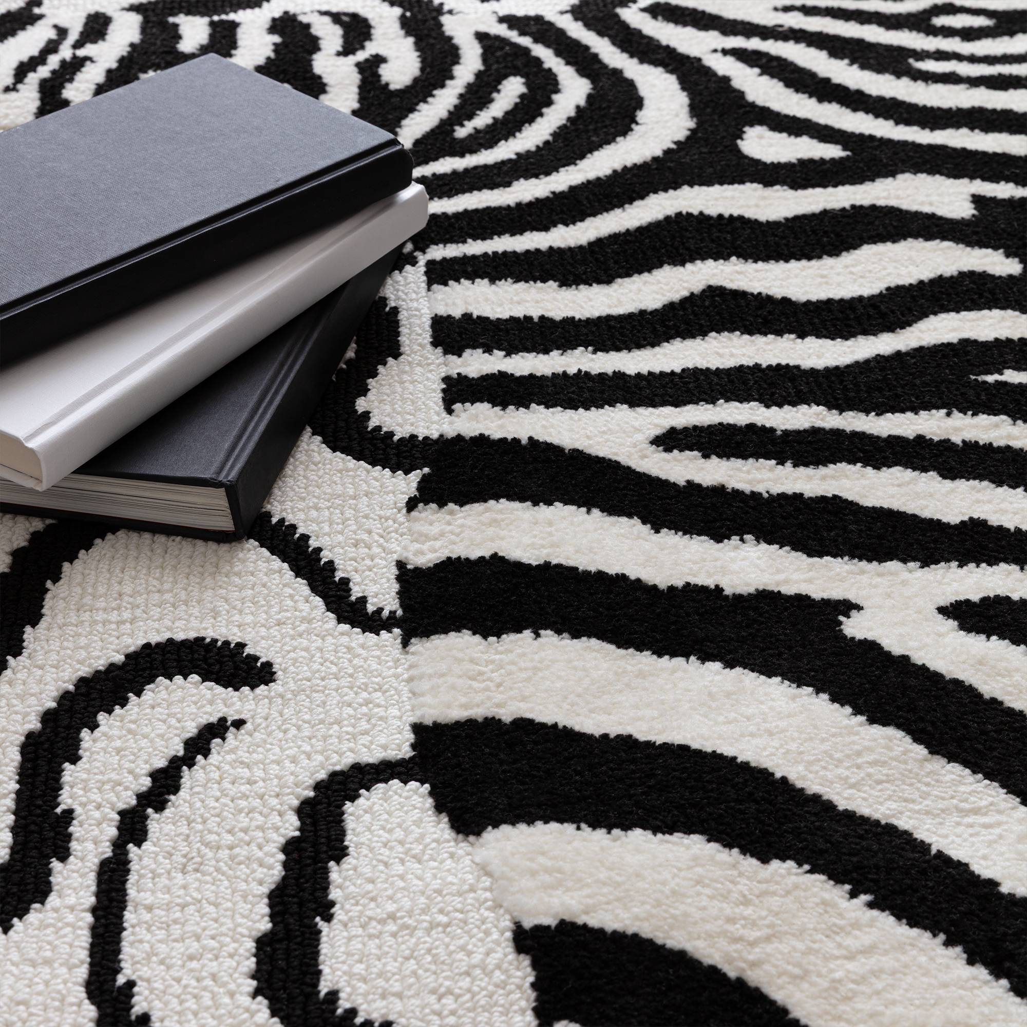 Vloerkleed Wilder Zebra Mono