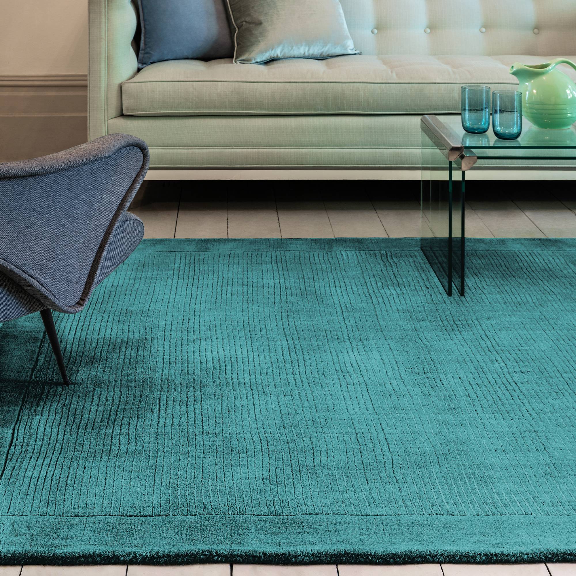 Vloerkleed York Teal