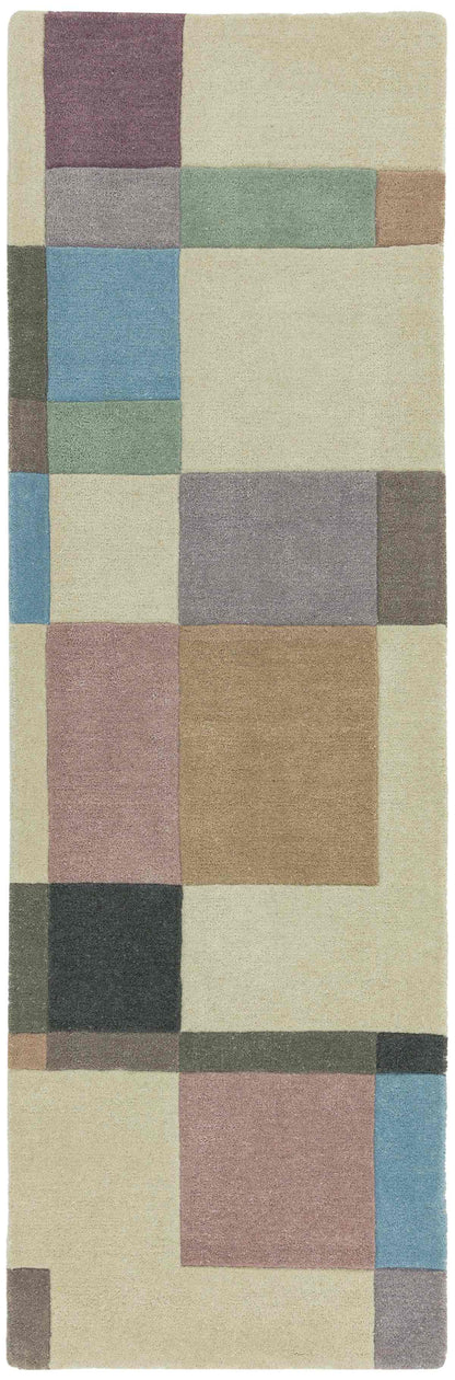 Laagpolig vloerkleed Easy Living Reef Blocks Pastel