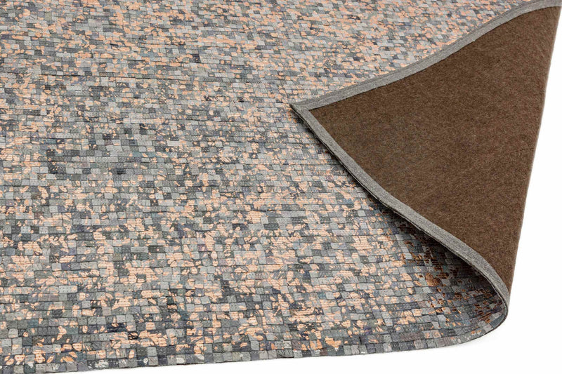 Laagpolig vloerkleed Easy Living Elona Mosaic Cowhide Grey