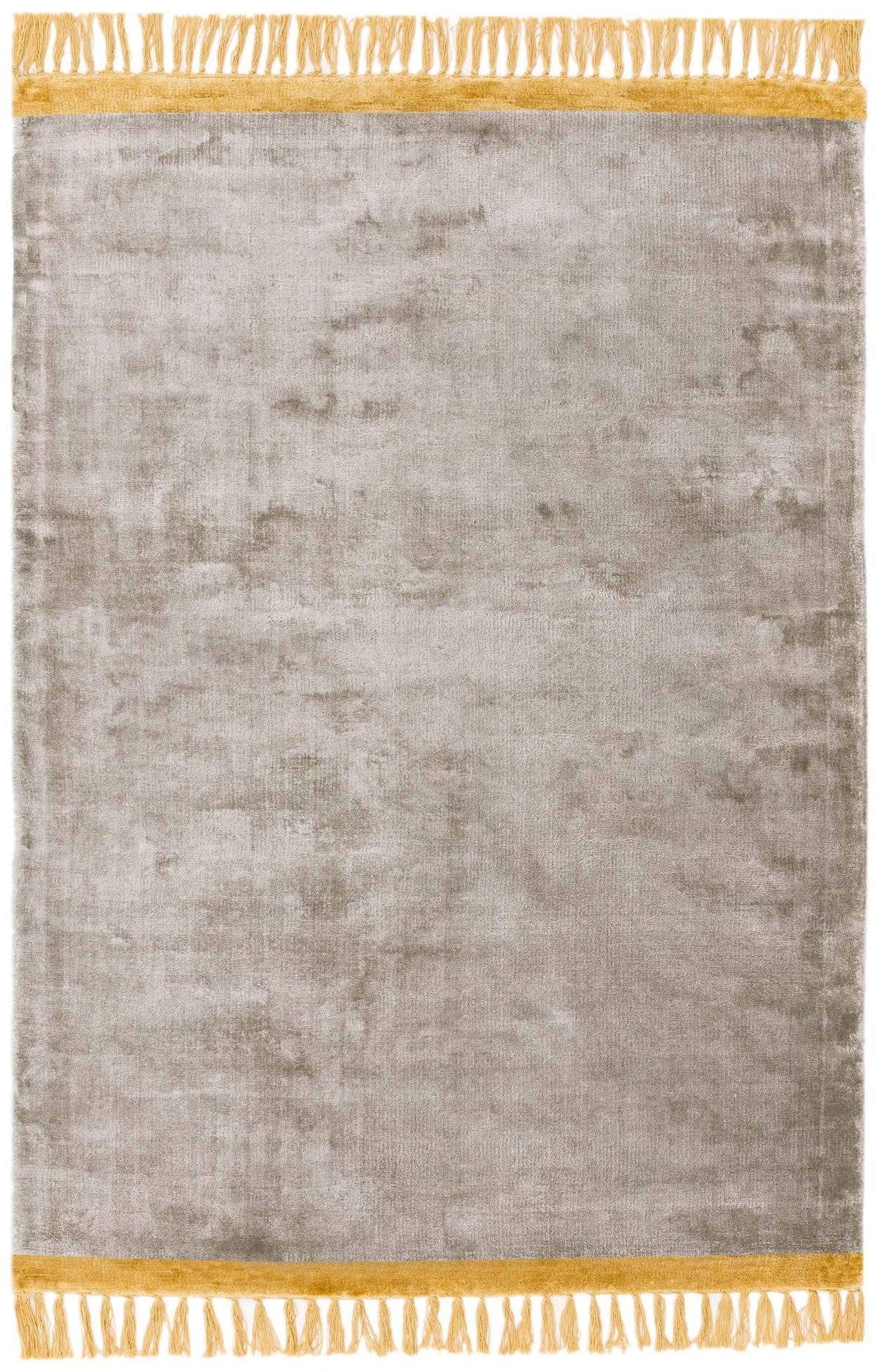 Laagpolig vloerkleed Easy Living Elgin Rug Silver Mustard Border