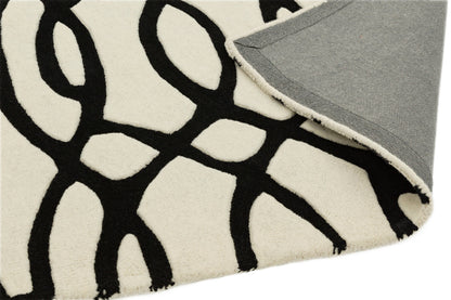 Laagpolig vloerkleed Easy Living Matrix Wire White