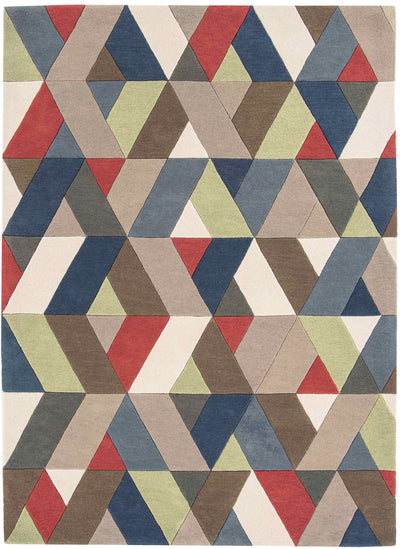 Laagpolig vloerkleed Easy Living Funk Chevron Multi