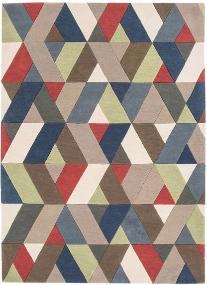 Laagpolig vloerkleed Easy Living Funk Chevron Multi