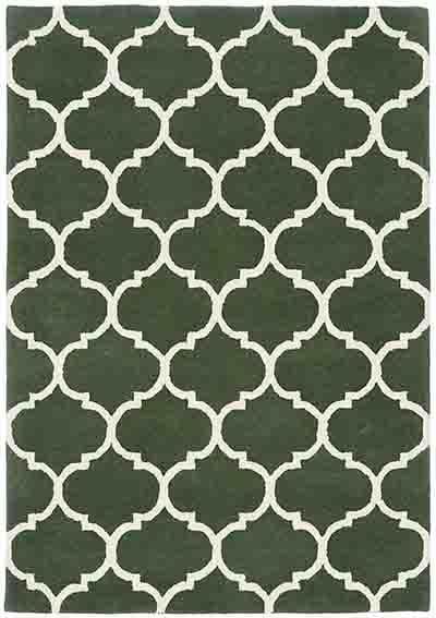 Laagpolig vloerkleed Easy Living Albany Ogee Green