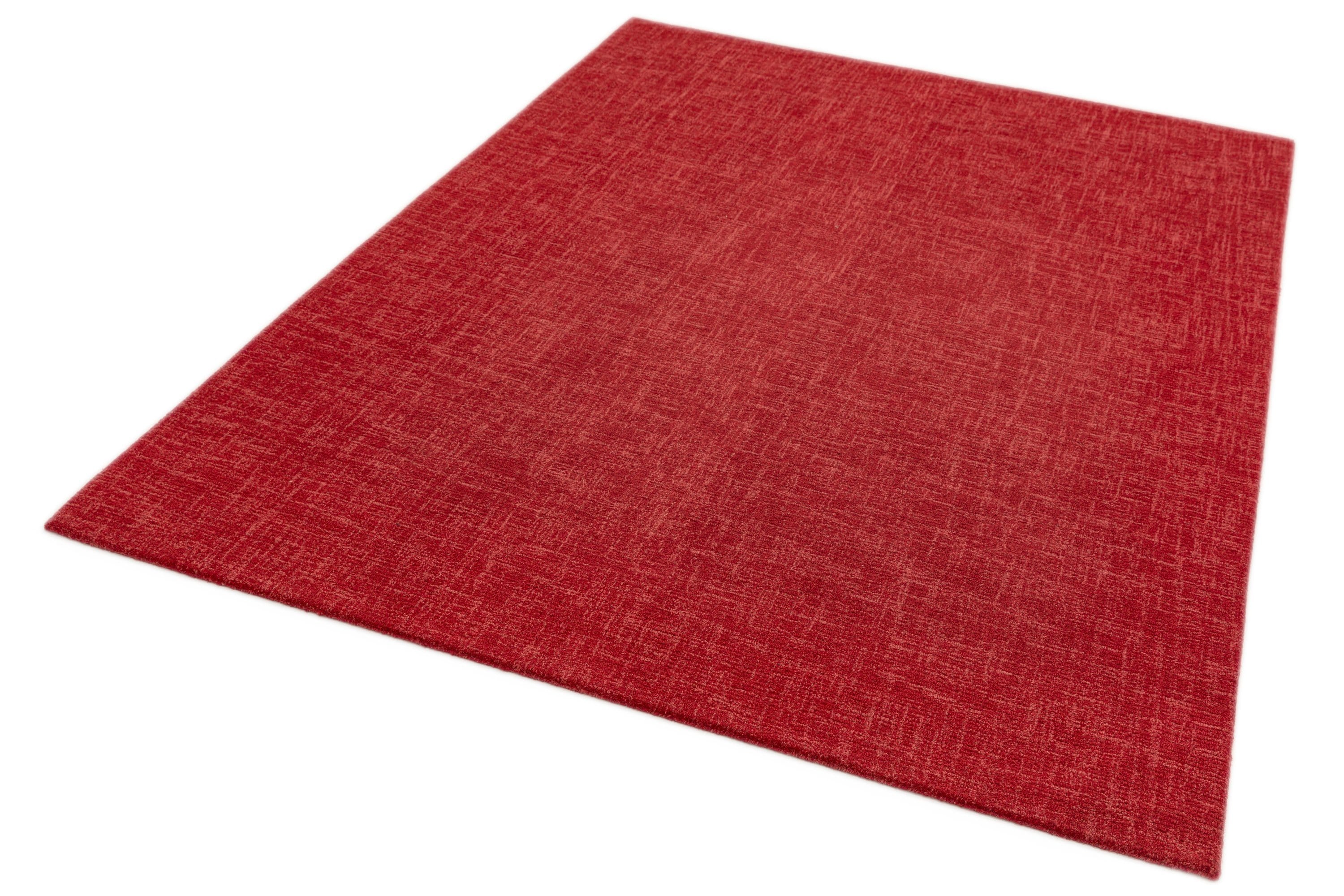 Laagpolig vloerkleed Easy Living Tweed Rug Berry