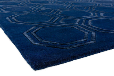 Laagpolig vloerkleed Easy Living Nexus Rug Octagon Navy