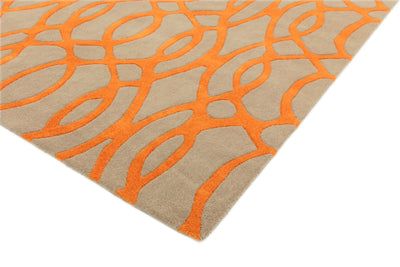 Laagpolig vloerkleed Easy Living Matrix Wire Orange