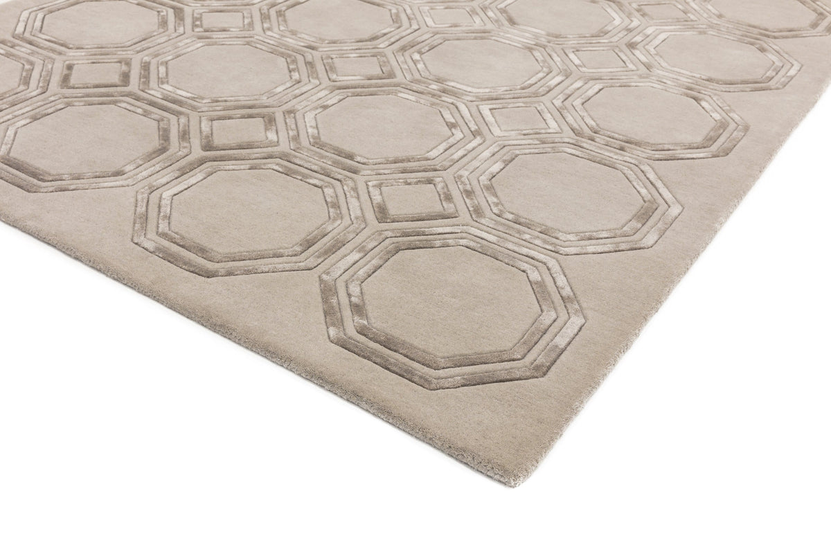 Laagpolig vloerkleed Easy Living Nexus Rug Octagon Beige