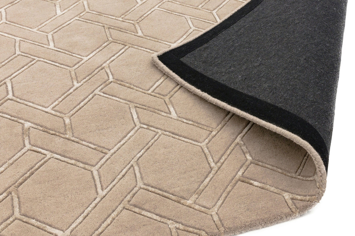 Laagpolig vloerkleed Easy Living Nexus Rug Fine Lines Sand Sand