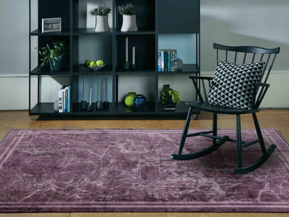 Laagpolig vloerkleed Easy Living Zehraya Purple Border