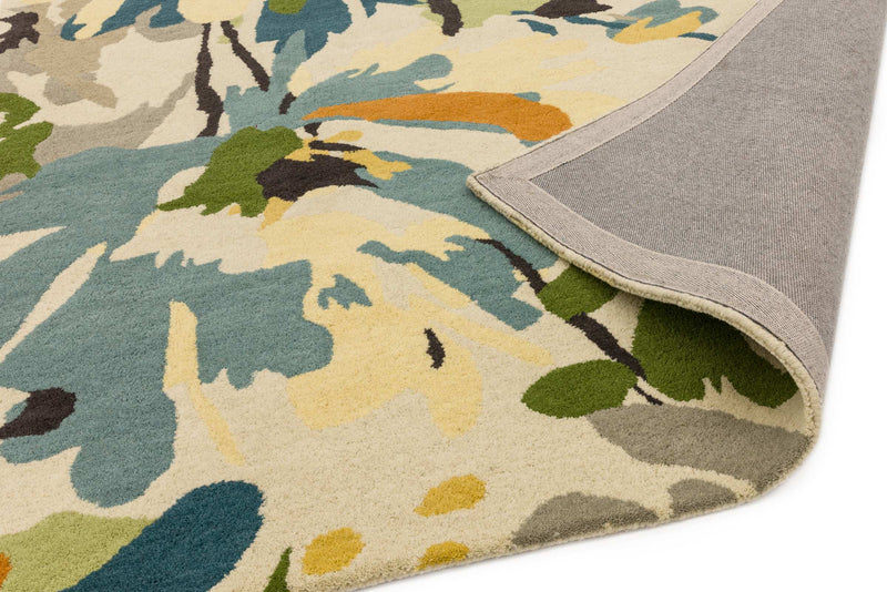 Laagpolig vloerkleed Easy Living Reef Floral Green Multi