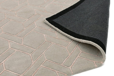 Laagpolig vloerkleed Easy Living Nexus Rug Fine Lines Silver Pink