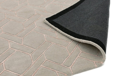 Laagpolig vloerkleed Easy Living Nexus Rug Fine Lines Silver Pink