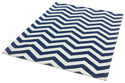 Laagpolig vloerkleed Easy Living Onix Rug 12 Zig Zag Blue