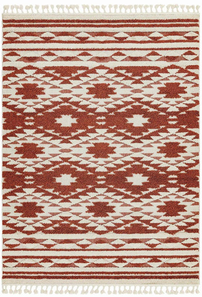 Laagpolig vloerkleed Easy Living Taza Rug Terracotta
