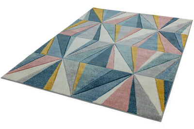 Laagpolig vloerkleed Easy Living Sketch Diamond Multi