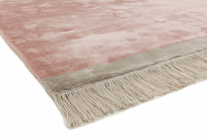 Laagpolig vloerkleed Easy Living Elgin Rug Pink Slver Border