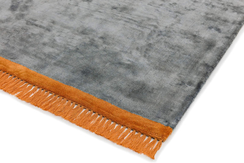 Laagpolig vloerkleed Easy Living Elgin Rug ~Grey Orange Border