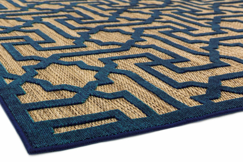 Laagpolig vloerkleed Easy Living Plaza 03 Navy