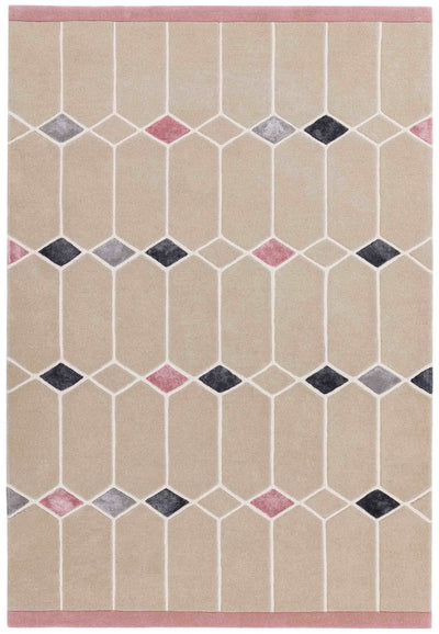 Laagpolig vloerkleed Easy Living Matrix Jewel Pink